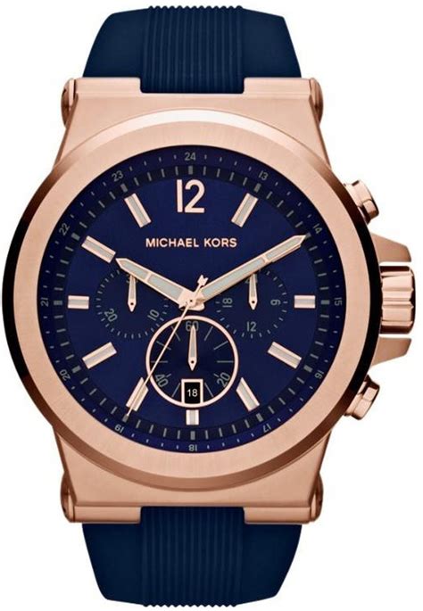 michael kors mk8295 sport navy silicone mens watch|chronograph mk8295.